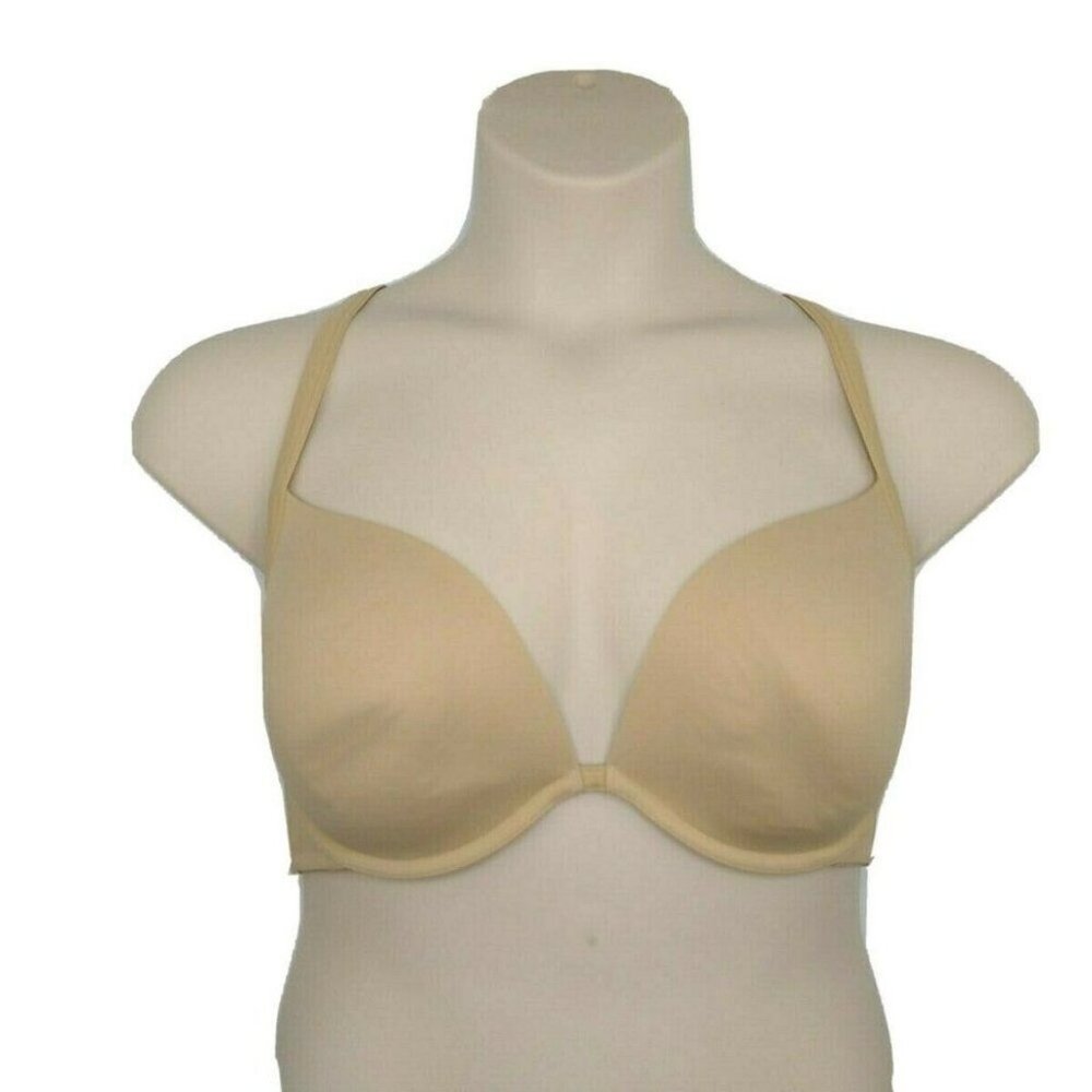 Cacique Bra Plunge Satin Convertible Straps 38DD